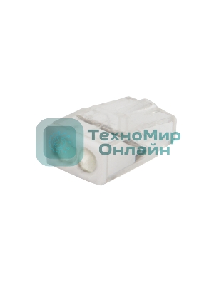 Экспресс-клемма с пастой Rexant СМК 2273-242, 2-проводная 0.5-2.5 мм², прозрачная (100 шт./уп.)