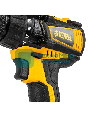 Дрель-шуруповерт Denzel BLDL-IB-18-02, 18 В, 2 Ач, 65 Нм, бесщеточный