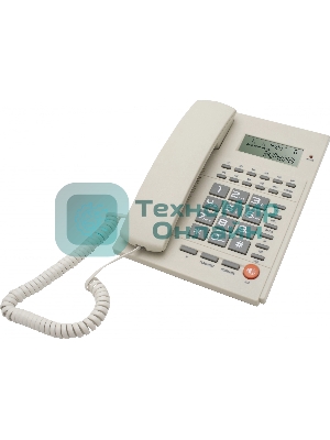 Телефон проводной Ritmix RT-420 белый/серый