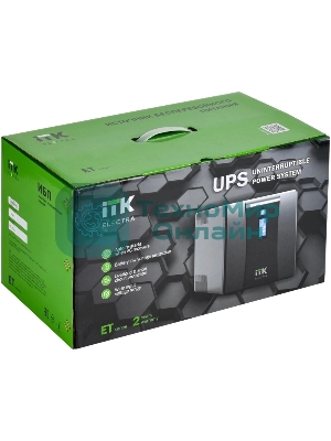 Источник бесперебойного питания Line-interactive 1,2кВА/720Вт, фаза 1/1, LCD дисплей, с АКБ 2х7AH, USB, Schuko