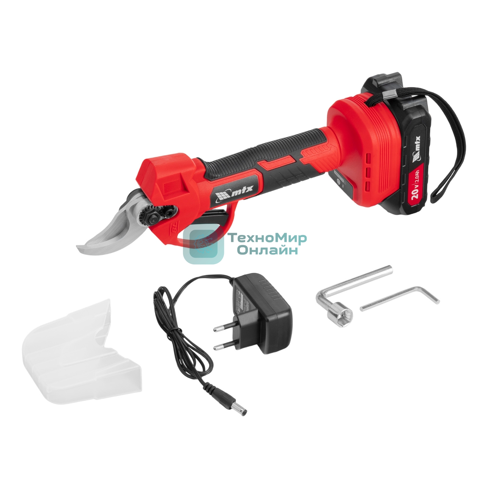 Секатор аккумуляторный, бесщет., MTX BP-25, Li-Ion, 20 В