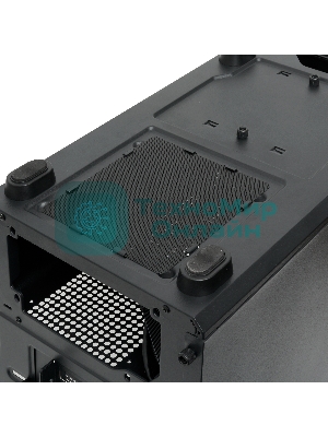 Компьютерный корпус без блока питания HSPD M530, Mesh Mid Tower, Black, TG, 0.4 SPCC, no fans ATX, mATX, mITX 155/290/200mm 2x2.5
