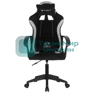 Кресло игровое Knight Optimum черный/серый крестов. пластик