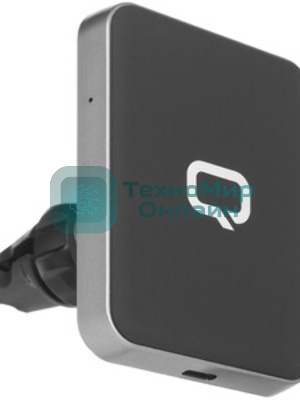 Автомобильное беспроводное зарядное устройство Qumo PowerAid Qi C Charger V2 (Charger 0009), 10 Вт, 1 контур