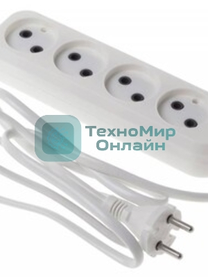 Сетевой удлинитель Buro BU-PSL4.5/W 5 м (4 розетки) белый (пакет ПЭ)