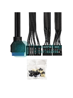 Корпус ExeGate BAA-503U2-AAA450, Mini-Tower, чёрный, 1 x 80/90 мм, БП 450 Вт