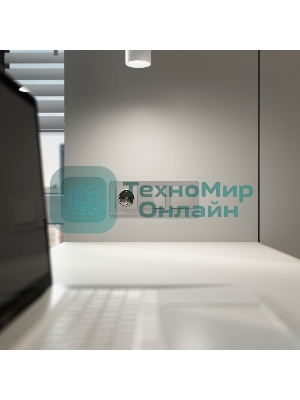 Выключатель одноклавишный проходной (дымчатый)