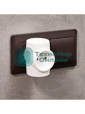 Тройник электрический Rexant без заземления 220 В, 6A