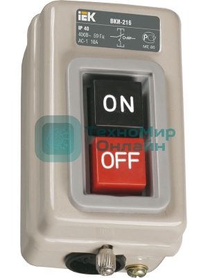 Выключатель ВКИ-230 16А 230/400В IP40 IEK KVK30-16-3