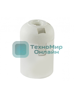 Патрон электрич. E27 Ппл27-04-К02 подвесной пластик бел. (с этикет.) IEK EPP10-04-01-K01