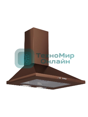 Вытяжка каминная Elikor Оптима 50П-400-К3Л медный, 50 см, 400 куб. м/ч, 55 дБ