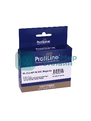 Картридж струйный ProfiLine PL-CLI-481M XXL для принтеров Canon PIXMA TS6140/TS6240/TR7540/TS8140/TS8240/TR8540/TS9140 с чернилами Magenta