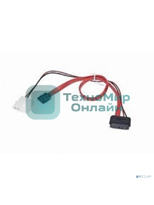Кабель Gembird/Cablexpert Combo miniSATA, molex+SATA/miniSATA, 6pin+7pin, (длина инт-35 см, пит-30 см)