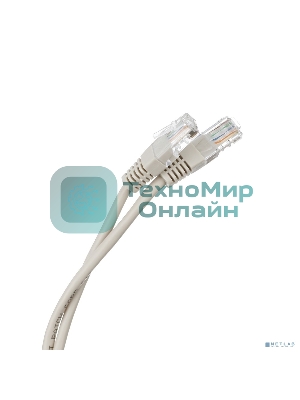 Шнур коммут. NEOMAX (NM13011-050) UTP 5 м, cat.5е, 24AWG, серый, LSZH многожильный