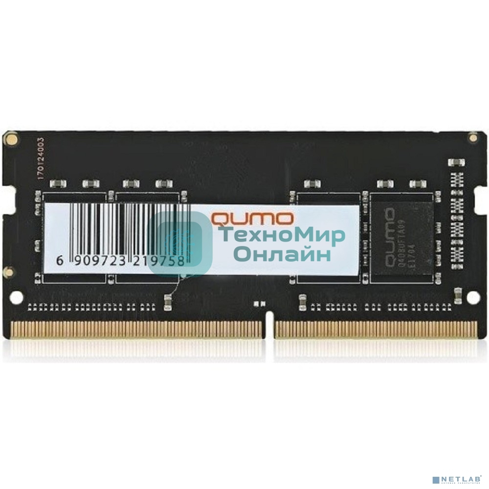 Оперативная память Qumo, DDR4, 8GB (1x8GB), 3200MHz, CL22, SO-DIMM