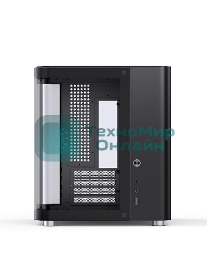 Корпус без блока питания Корпус JONSBO TK-1 Black 2.0 MATX без БП, mini-ITX, micro-ATX, черный