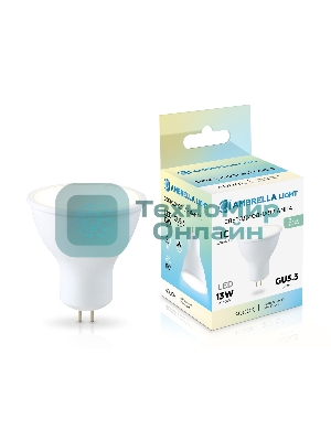 Лампа светодиодная	Ambrella light 161304 LED MR16 13W IC GU5.3 4000K 175-265V