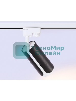 Трековый однофазный светильник Ambrella light GL5155 BK/WH черный/белый GU10 D58*130