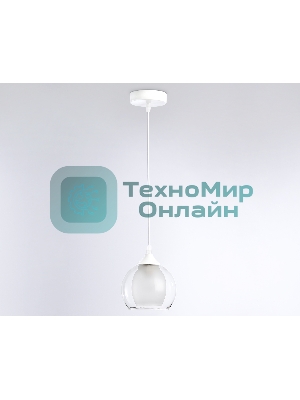 Светильник Ambrella light TR3538 WH/CL/FR белый/прозрачный/белый матовый E27 max 40W D130*800