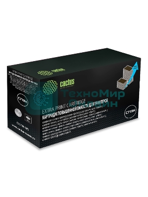 Картридж лазерный Cactus CS-C719H-MPS черный (8000 стр.) для Canon MF5840dni-Sensys/MF5880dni; LBP6300i/6650i