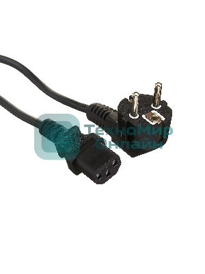 Кабель питания ExeGate Power PC-1,8P (Евровилка угл. Schuko->С13) VDE-250V-3*0.75-CU, 10A, 1.8м