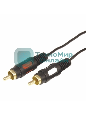 Шнур Rexant Стерео 3,5 мм - 2 RCA длина 1,5 метра (GOLD)