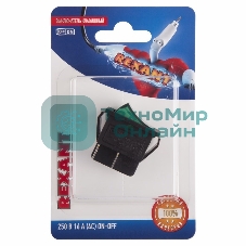 Выключатель клавишный Rexant 250V 16А (4с) ON-OFF зеленый с подсветкой (RWB-502, SC-767, IRS-201-1)