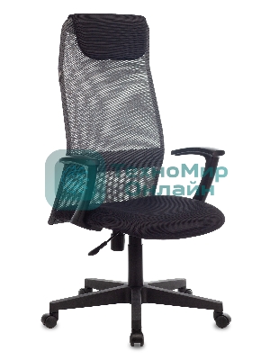 Кресло Бюрократ KB-8/DG/TW-12 TW-04 TW-12 серый, сетка