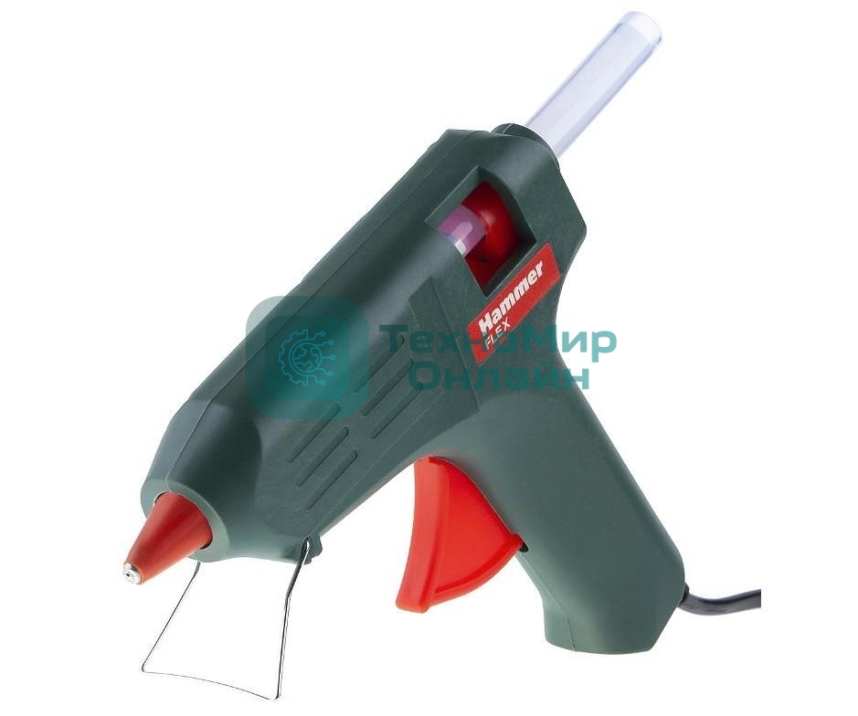 Клеевой пистолет FLEX GN-11, 40 Вт., производ. 8-12 г/мин., стержни 11 мм., HAMMER
