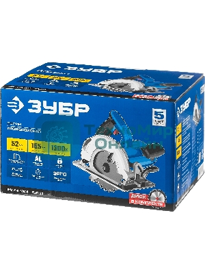 Циркулярная пила (дисковая) Зубр ПДП-55 1300Вт (ручная)