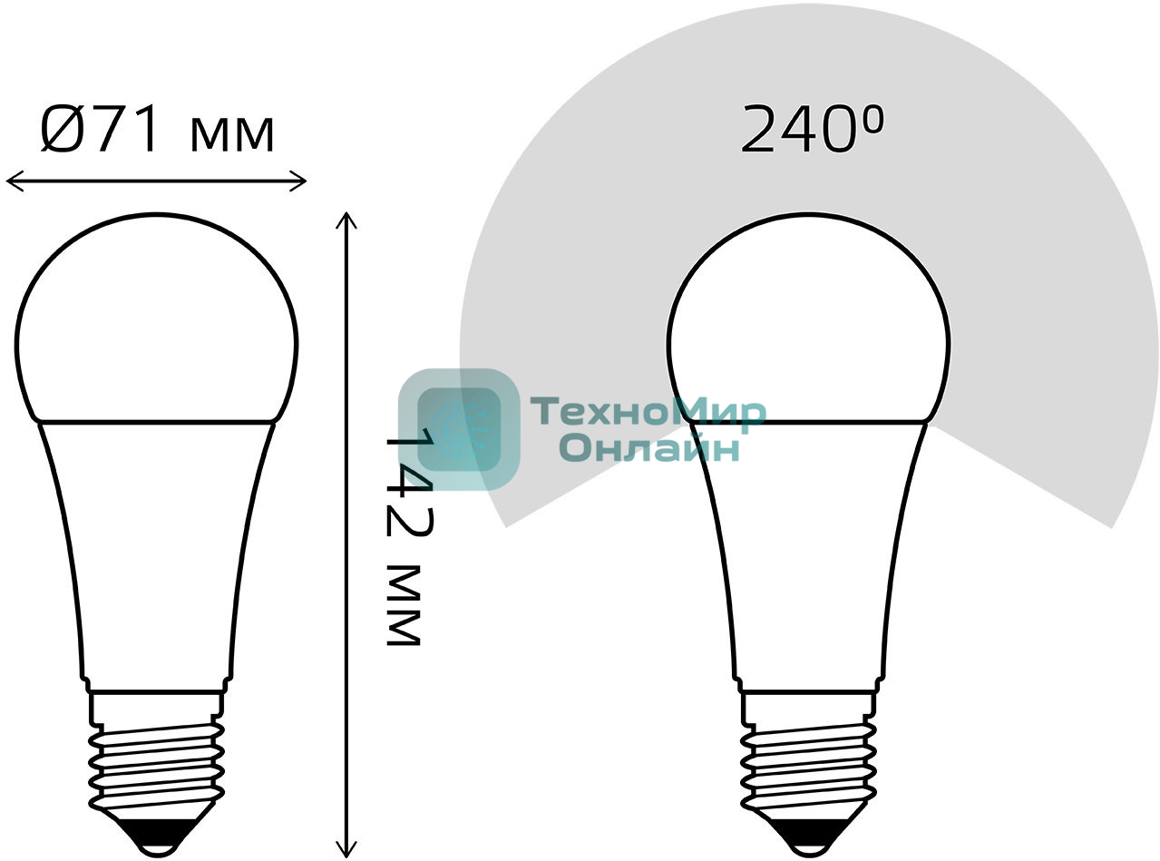 Лампа светодиодная Gauss LED Elementary A67 30W E27 2390lm 6500K 1/10/50 0