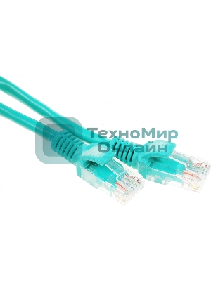 Патч-корд UTP Cablexpert cat.5e 0.25м, литой, многожильный, зеленый