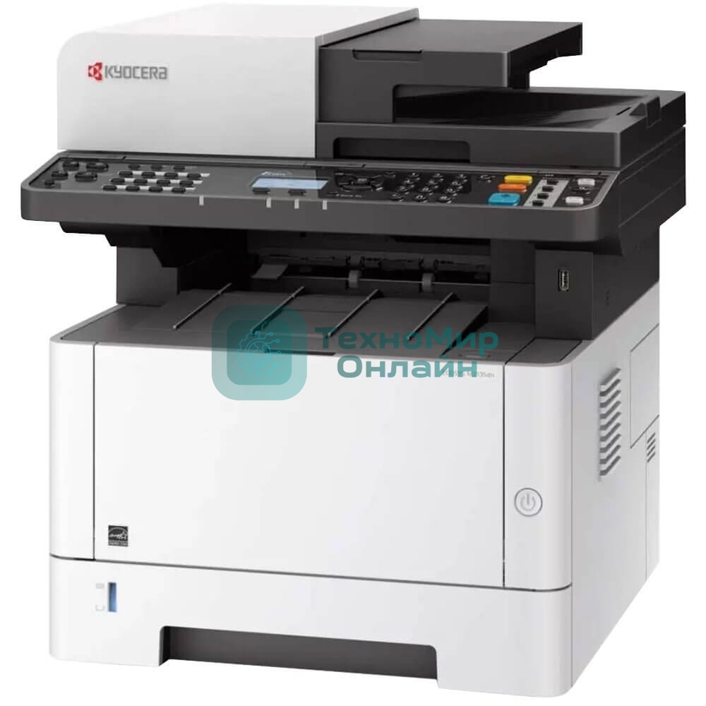 МФУ лазерное Kyocera Ecosys M2135dn (1102S03NL0), A4, ч/б, печ. до 35 стр/мин., скан. до 40 стр/мин (ч/б) 16 стр/мин. (цвет), 1200 x 1200 dpi (печать) 600x600dpi (скан.), USB, RJ-45
