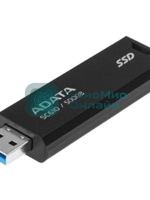Внешний SSD ADATA SC610, 2TB, USB 3.2 Gen 2 Type-A, R/W 550/500, черный
