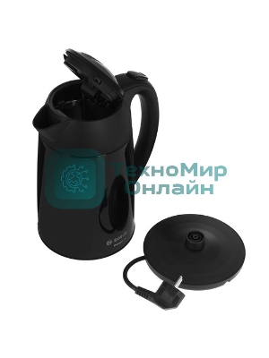 Электрочайник Bosch TWK3P423 черный, 1.7 л, 2400 Вт, скрытый нагревательный элемент
