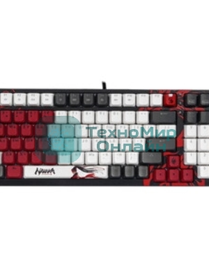 Клавиатура A4Tech Bloody S98 Naraka BLMS Plus проводная, USB Type-A, чёрный/красный