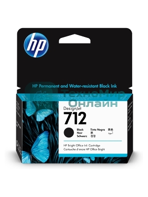 Картридж струйный HP 712 3ED70A черный (38мл) для HP DJ Т230/630