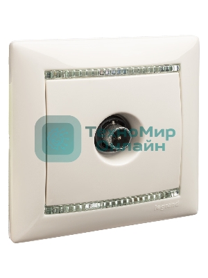 Розетка телевизионная TV Valena звезда 1,5Дб 2400МГц (белая)