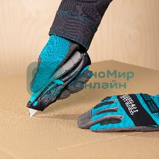 Нож Gross ремонтно-монтажный, трехкомп. рук-ка, авто выброс/возврат лезвия пистол типа,170мм, 5 з.л