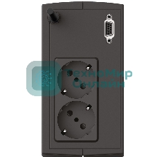 Источник бесперебойного питания Сайбер Электро СТАРТ ПЛЮС-700ВА-ЕВРО Линейно-интерактивный 700ВА/360Вт RS-232(2 EURO) (12В/5А·ч)