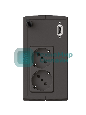 Источник бесперебойного питания Сайбер Электро СТАРТ ПЛЮС-700ВА-ЕВРО Линейно-интерактивный 700ВА/360Вт RS-232(2 EURO) (12В/5А·ч)