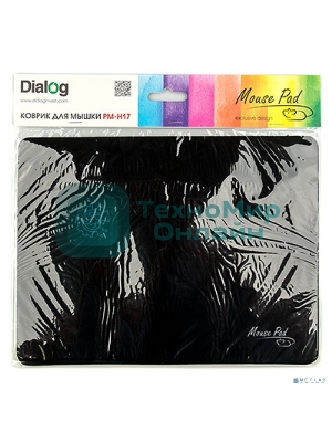 Коврик для мыши Dialog PM-H17, черный, размер 285x215x3 мм
