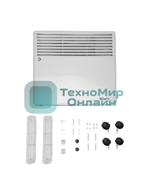 Конвектор электрический MTX CH-1000, белый, 1000 Вт, 10 м2, термостат