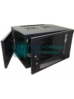 Шкаф коммутационный Lanmaster Next (TWT-CBWNM-18U-6X6-BK) 18U 550x600 мм пер. дв. металл 60 кг черный