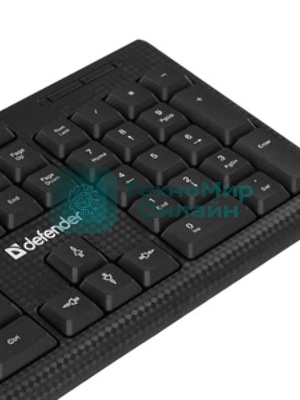 Комплект клавиатура+мышь Defender Triumph C-991 проводной, USB, 1600 DPI, чёрный