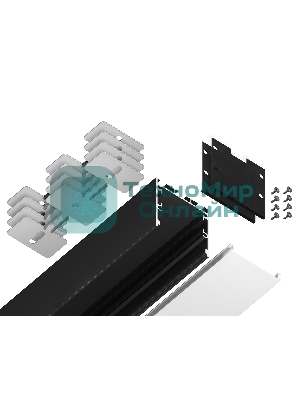 Алюминиевый профиль Ambrella light GP2550BK черный 2000*35*35