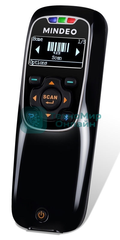 Сканер штрих-кода ручной Mindeo MS3690Plus Mark (MS3690-2D-HD(WI-FI)) 2D имидж, беспроводной, 100 скан/сек, USB, черный
