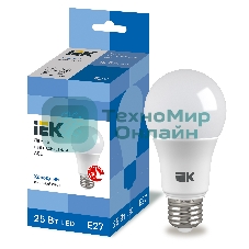 Лампа cветодиодная LED A80 шар 25Вт 230В 6500К E27 IEK LLE-A80-25-230-65-E27