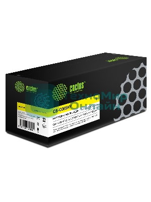 Картридж лазерный Cactus CS-C055HY желтый (5900 стр.) для Canon LBP663Cdw/LBP664Cx/MF746Cx/MF742Cdw/MF744Cdw