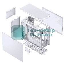 Корпус без блока питания Case JONSBO D31 MESH, Mini-Tower, TG, no fan, 1xUSB-A 3.2 + 1xUSB-C 3.2, mATX, mDTX, mITX White